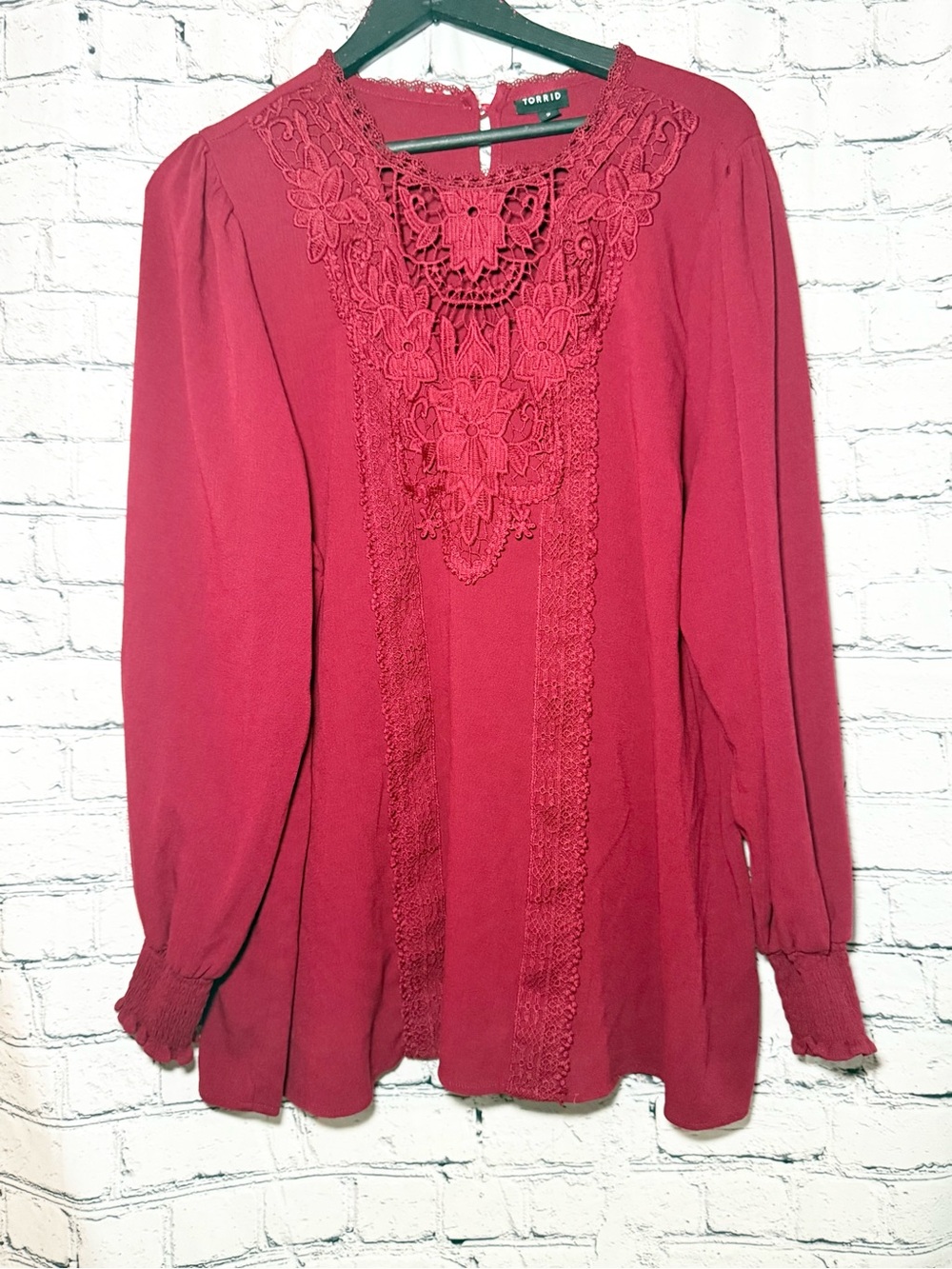 Torrid red long sleeve. Size 2x